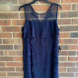 Navy ruffle dress size 12